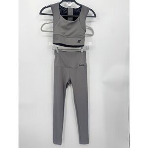 Forme Posture Bra and Leggings Set Women Small Gray Activewear Compression Set